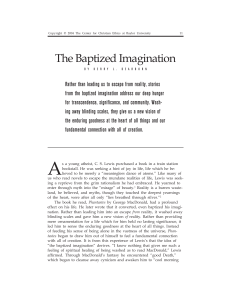 The Baptized Imagination