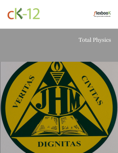 1 Introduction to Physics - James M. Hill High School