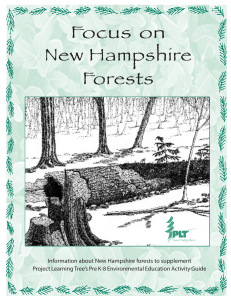 Focus on NH Forests - NH Project Learning Tree