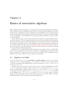 Basics of associative algebras