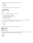 Test Review Packet- Newton`s Laws and Friction
