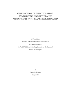 OBSERVATIONS OF DISINTEGRATING, EVAPORATING AND HOT