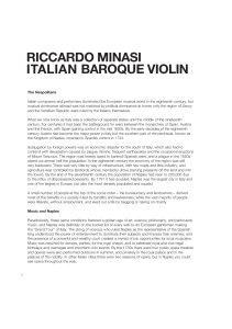 Riccardo Minasi 2015 Musicological Notes