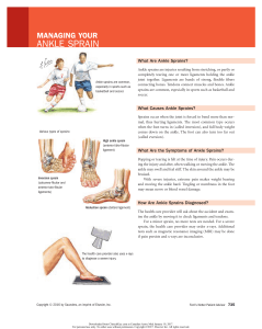 ankle sprain - KW Urgent Care Clinics