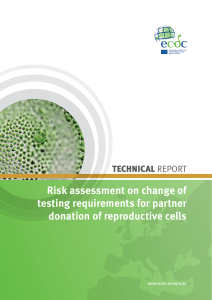 ECDC risk assessment on change of testing requirements for