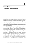 Introduction: The LCR Phenomenon