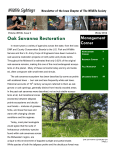 Oak Savanna Restoration - The Wildlife Society