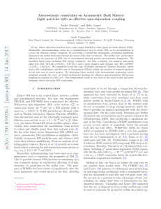 Asteroseismic constraints on Asymmetric Dark Matter: Light particles