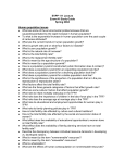 EVPP 111 Lecture - Exam #1 Study Guide
