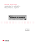 HMMC-5027 2 to 26.5 GHz Medium Power Amplifier