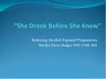 She Drank Before She Knew - 2016 Alaska Maternal Child Health