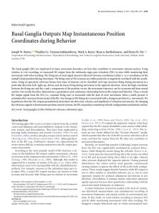 Basal Ganglia Outputs Map Instantaneous Position Coordinates