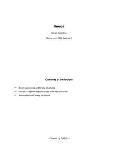 Groups