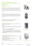 GE Control Catalog - Section 1: NEMA Full Voltage Power Devices