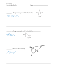 Geometry Unit 5a Quiz Review Name ______ 1. The given triangle