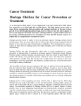 Cancer Treatment Moringa Oleifera for Cancer