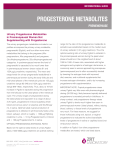 progesterone metabolites