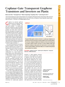 Coplanar-Gate Transparent Graphene Transistors and Inverters on