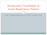 Noninvasive Ventilation in Acute Respiratory Failure