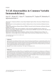 T-Cell Abnormalities in Common Variable Immunodeficiency