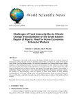 Challenges of Food Insecurity Due to Climate Change (Flood