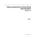 Python productivity for Zynq (Pynq) Documentation