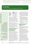 Ten Top Tips... Understanding and managing wound biofilm