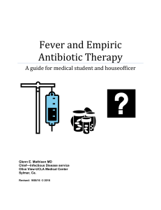 Fever and Empiric Antibiotic Therapy–2016