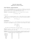 Least squares worksheet