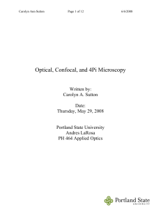 Optical, Confocal, and 4Pi Microscopy