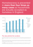 Homelessness is prevented in more than four times as many cases