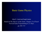Basic Physics and Collision Detection