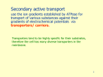 Secondary active transport
