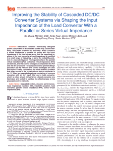 Improving the Stability of Cascaded DC/DC Converter Systems via