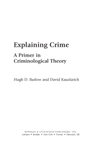 Explaining Crime - Thedivineconspiracy.org