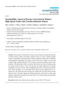 Sustainability Aspects of Energy Conversion in Modern High