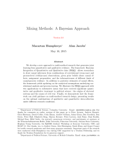 Mixing Methods: A Bayesian Approach