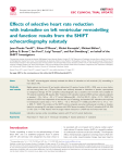 Effects of selective heart rate reduction with ivabradine on left