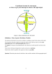 Coordinate Systems for Astronomy or: How to get