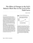 The Effect of Changes in the Fed`s Balance Sheet Size on the Level