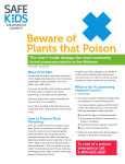 Beware of Plants that Poison