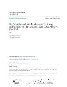 The Scintillation Index In Moderate To Strong Turbulence