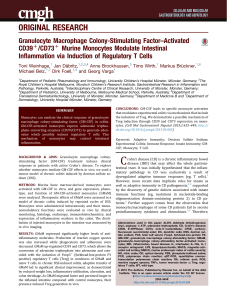 Granulocyte Macrophage Colony-Stimulating Factor