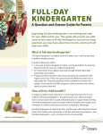 Full-day kindergarten: a question and answer guide for parents