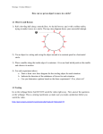 How can we get an object to move in a circle? 1.1 Observe and