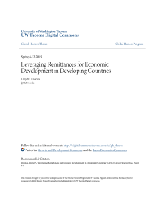 Leveraging Remittances for Economic Development in Developing