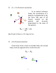 32. (5.1, 5.4) Newton`s second law In an inertial reference frame, the