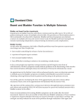 Bowel and Bladder Function in Multiple Sclerosis