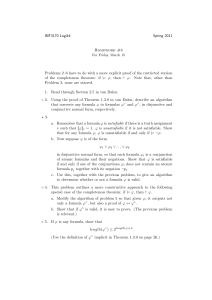 INF3170 Logikk Spring 2011 Homework #8 Problems 2–6