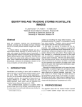 identifying and tracking storms in satellite images